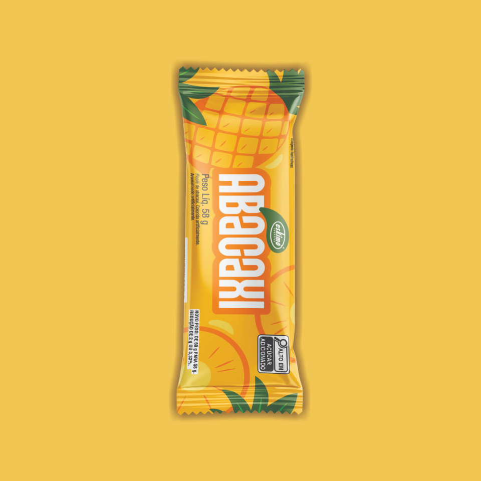 Picolé fruta Abacaxi