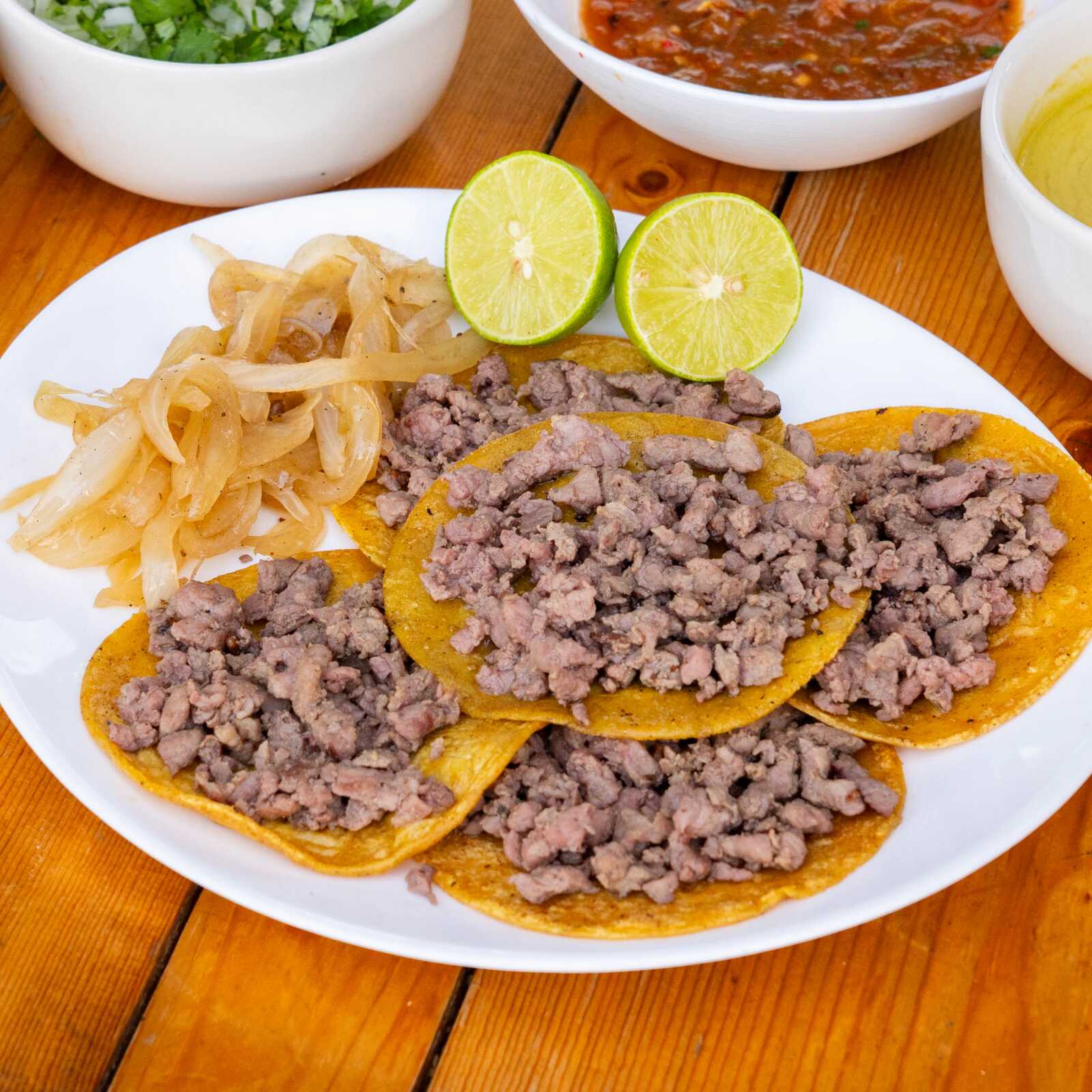 5 Tacos de Bistec
