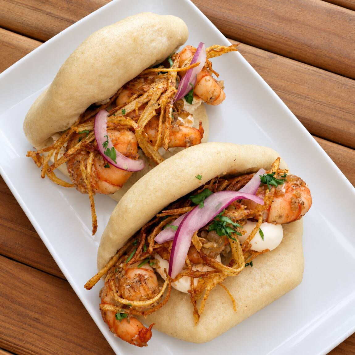 Bao de Camarón al Mojo