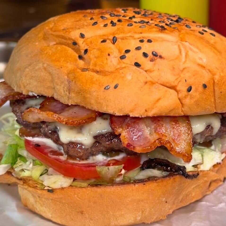 Hamburguesa con tocino