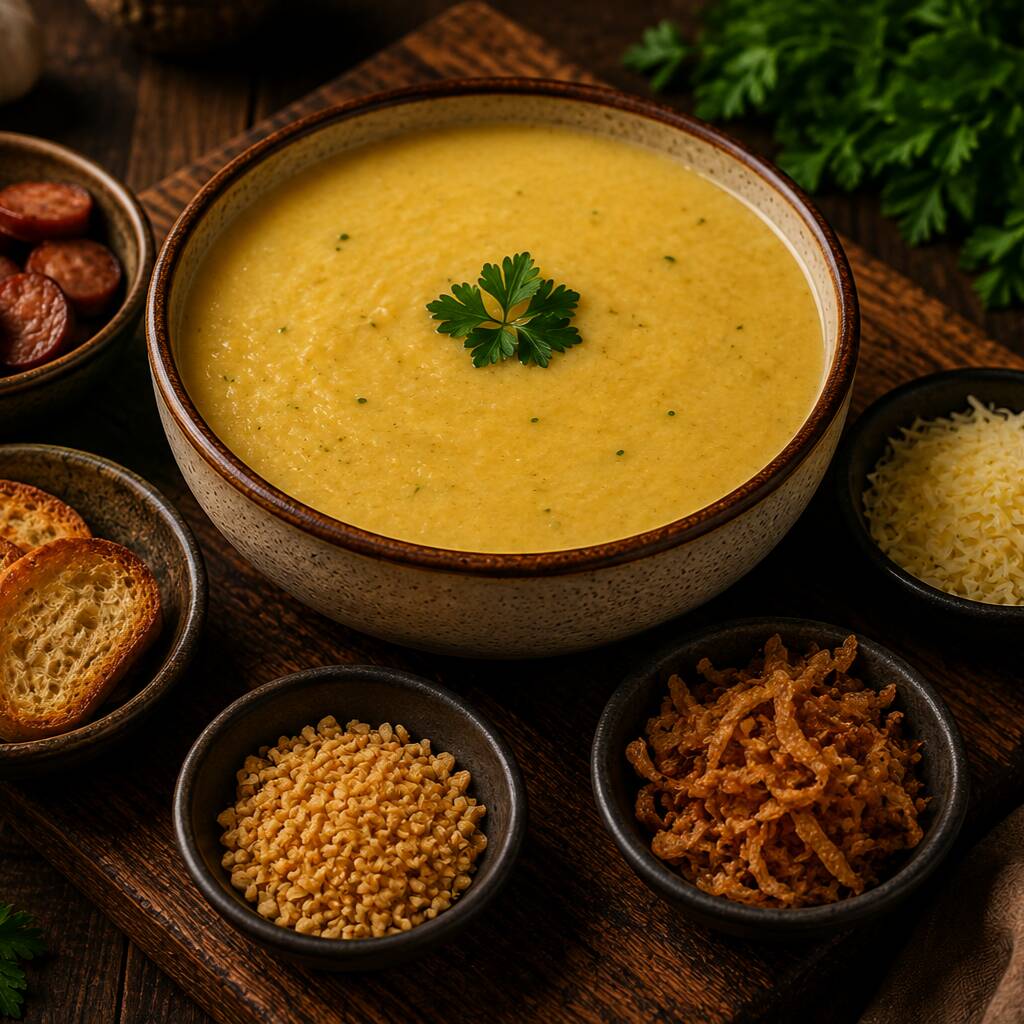 Combo Completo! Acompanha uma Sopa + Bebida e um Acompanhamento de Livre Escolha, Nossos Caldos já Estão Prontos, Portanto Não é possível retirar qualquer item de dentro das sopas.