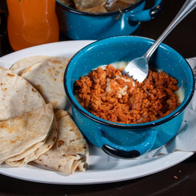 Queso Fundido de Chuleta