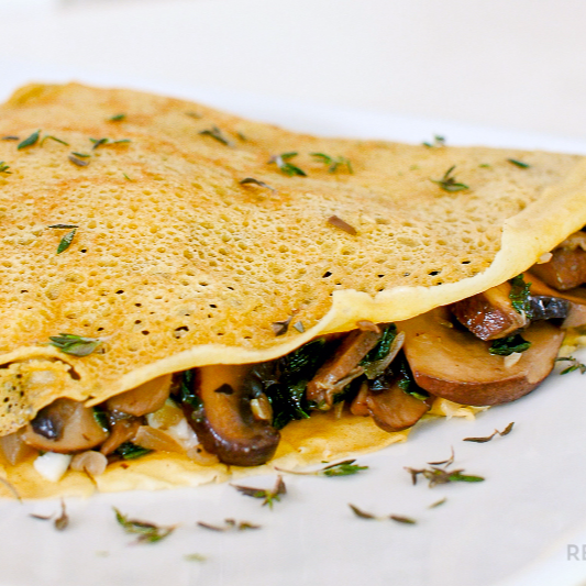 CREPA CHAMPIÑONES & QUESO MANCHEGO