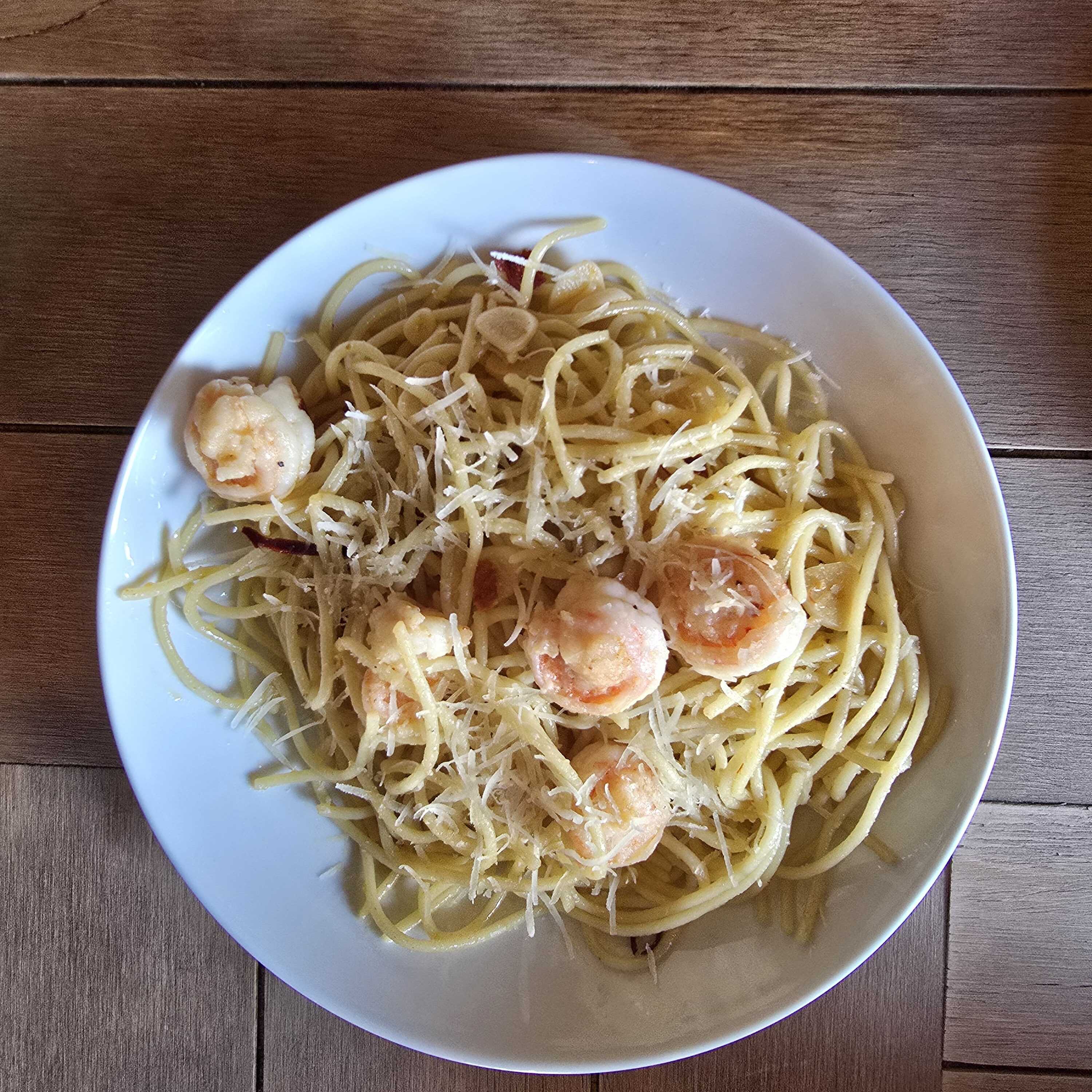 Pasta al Ajillo con Camarones 200 g