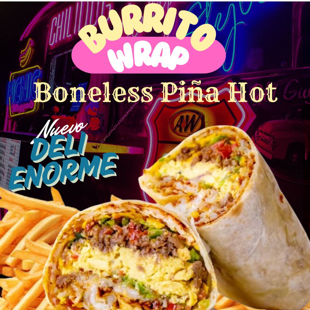 Burrito Wrap Boneless Piña Hot