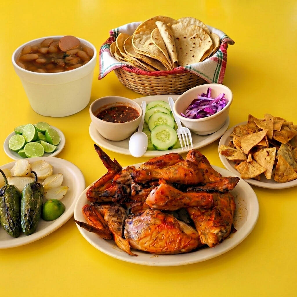 1 Pollo + Frijoles