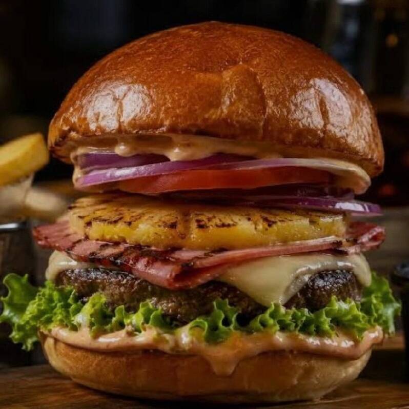Hamburguesa Hawaiana