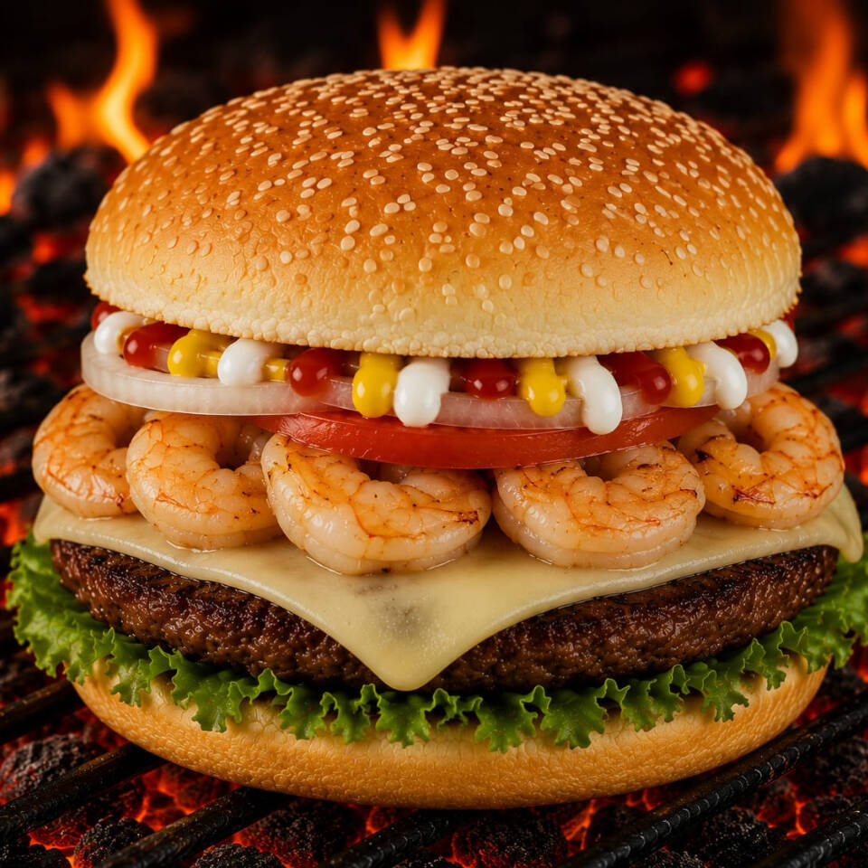 Hamburguesa Mar y Tierra