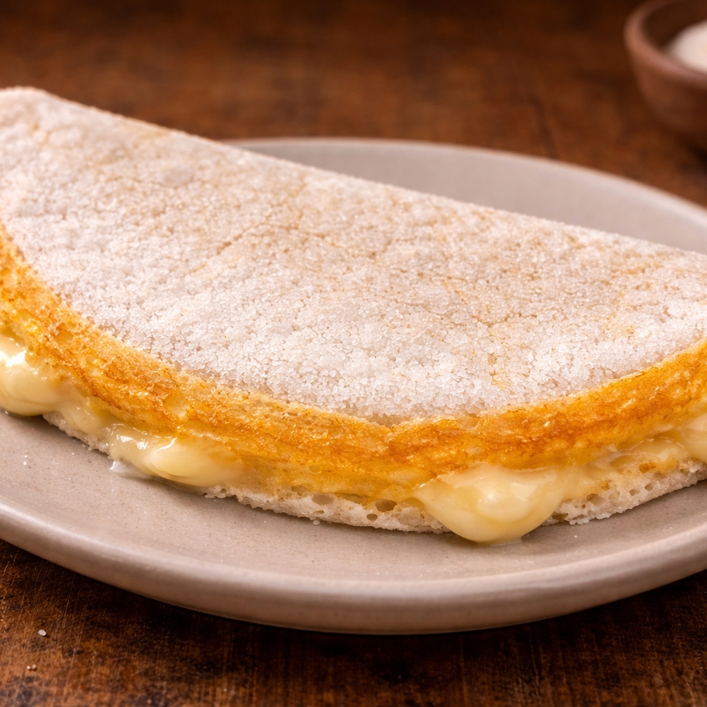 Tapioca Proteica especial (Ovos e Musarela)