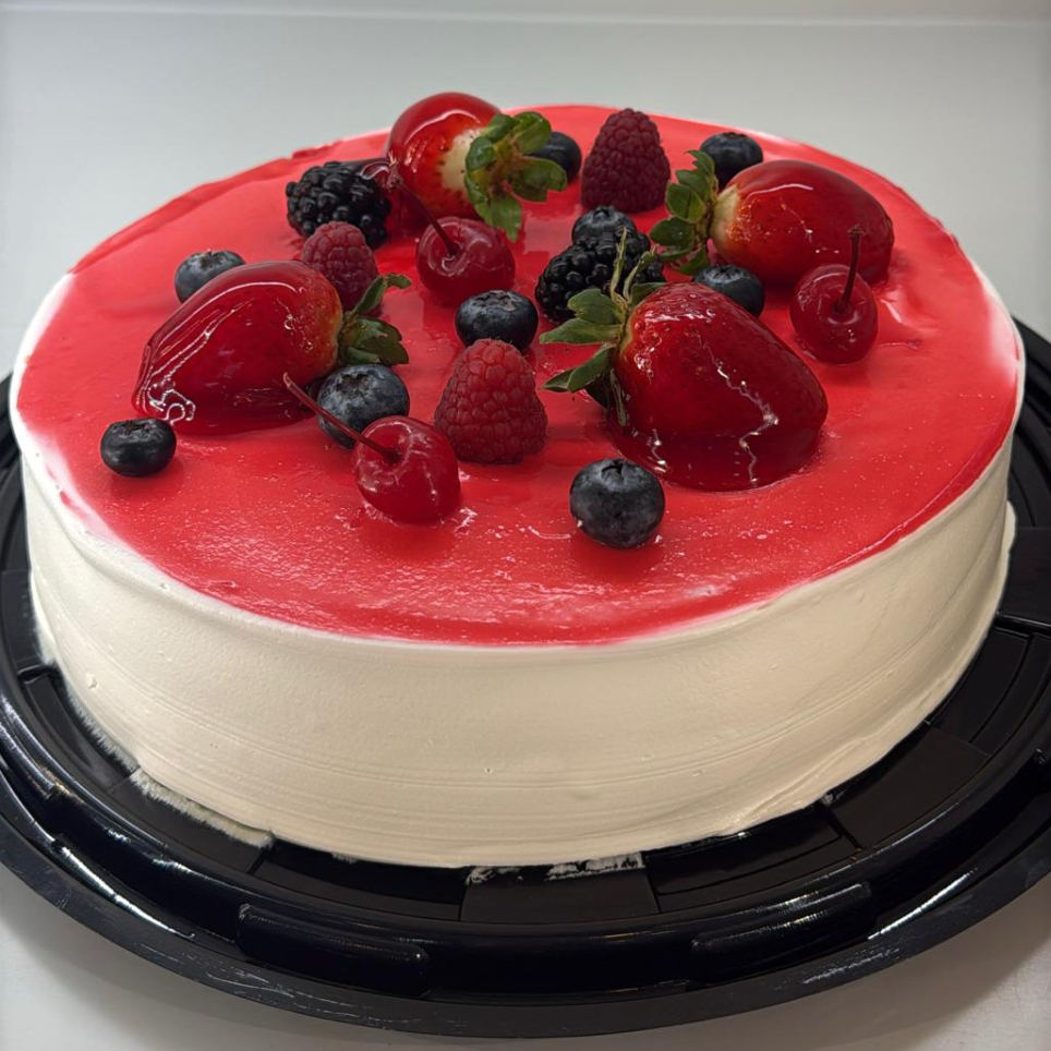 Pastel Grande Frutos Rojos