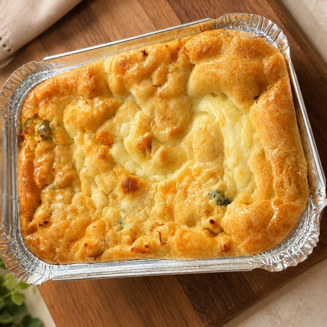 Torta cremosa de frango desfiado com catupiry, milho, azeitona e tomate em massa feita no liquidificador, pensa em uma massa deliciosa e caseira.