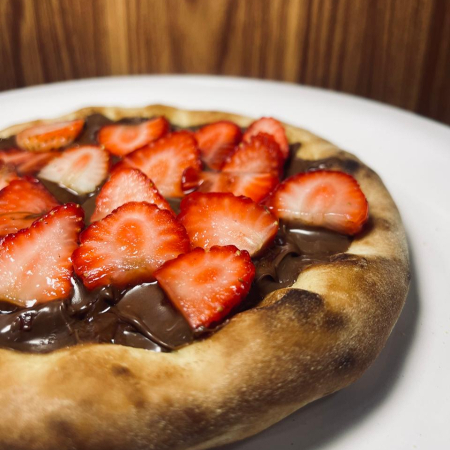 NUTELLA COM PEDAÇOS DE MORANGO