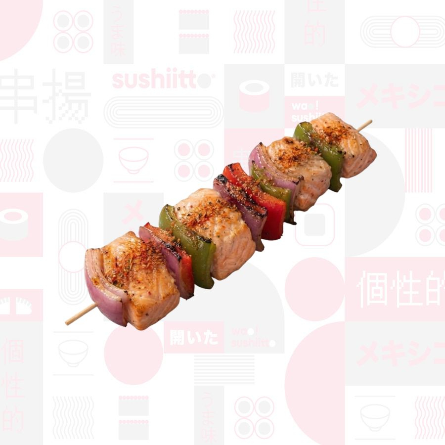 Yakitori de Salmón