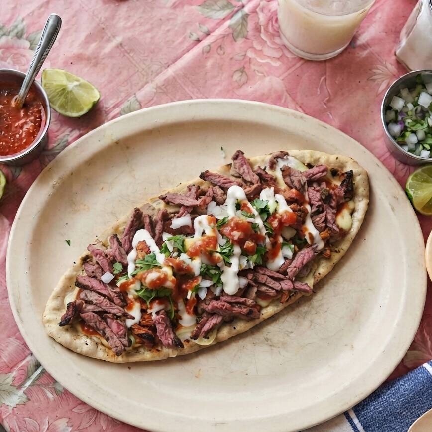 Huaraches de Arrachera