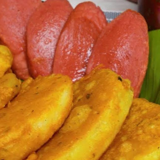 Papa aborrajada + salchichón