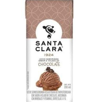 Leche Sabor Helado de Chocolate Santa Clara