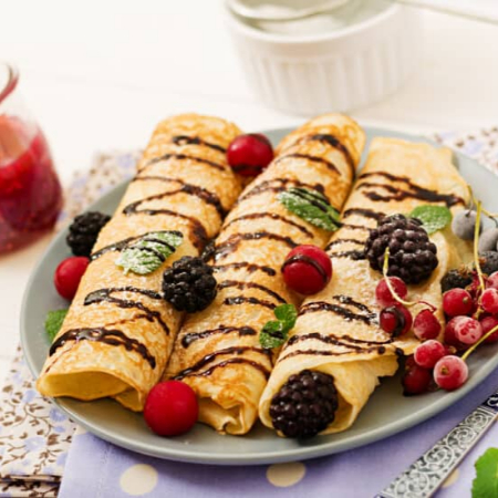 Crepa Roll de Jamón y Queso Manchego