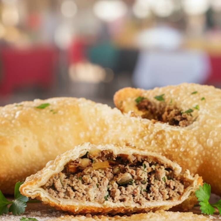 Nossa suculenta carne moída com ovo cozido, tomate picado, azeitona picada e queijo Catupiry. São 25x10cm de massa crocante, sequinha, recheada de ponta a ponta, preparado e frito na hora.
*imagem ilustrativa