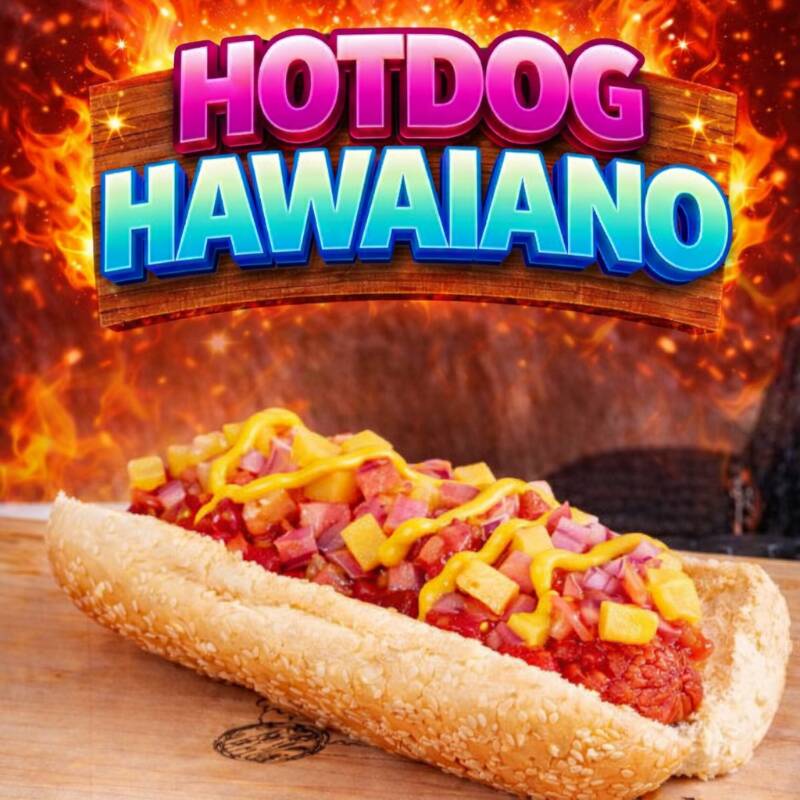HOTDOG HAWAIANA 🎉🌭