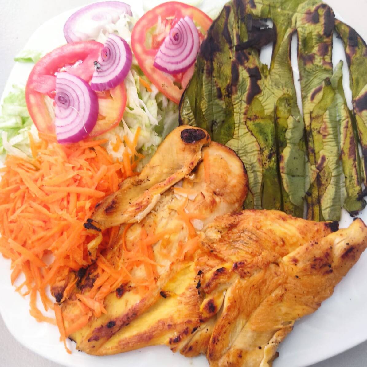 Pechuga Asada con Verduras