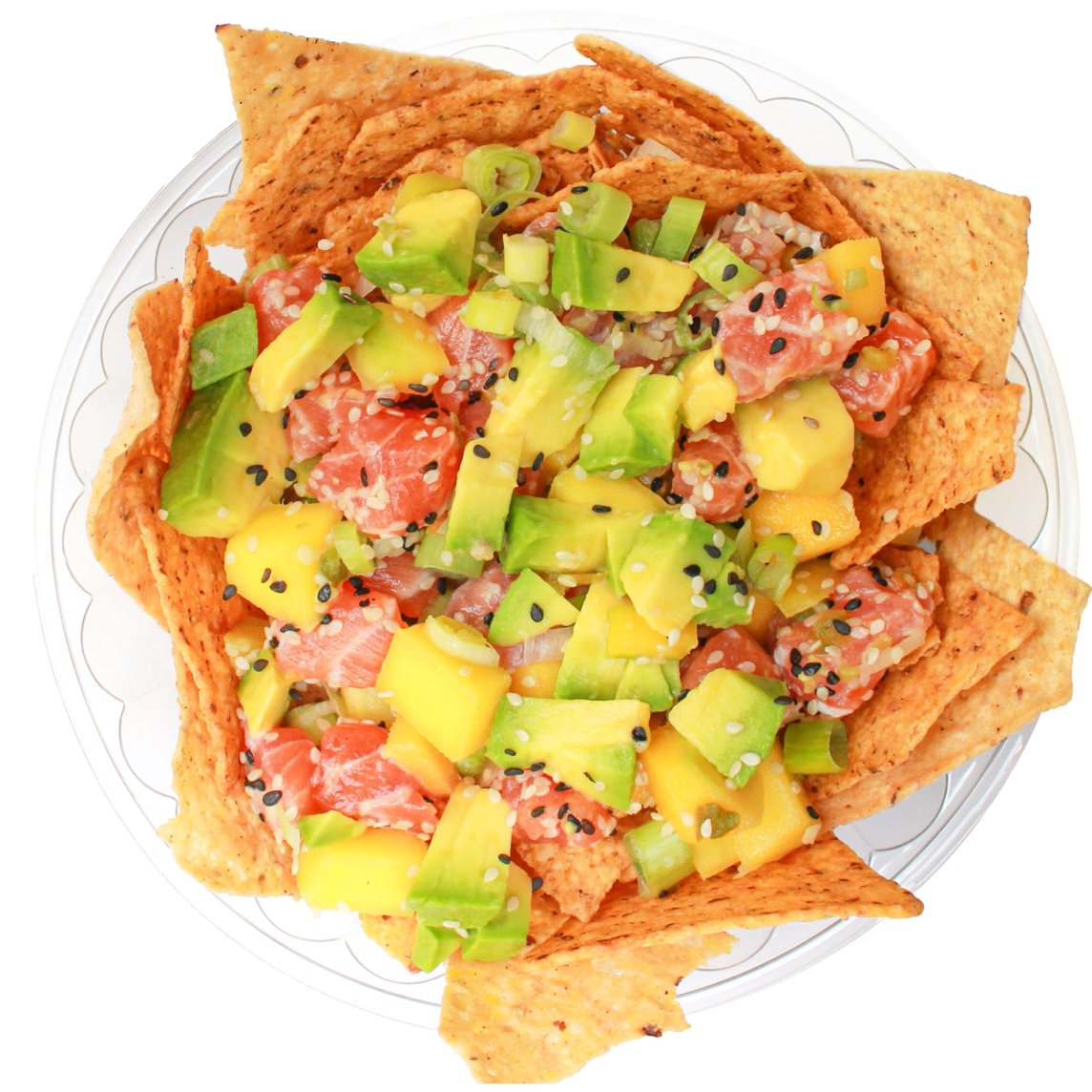 Salmón y Aguacate Nacho Bowl