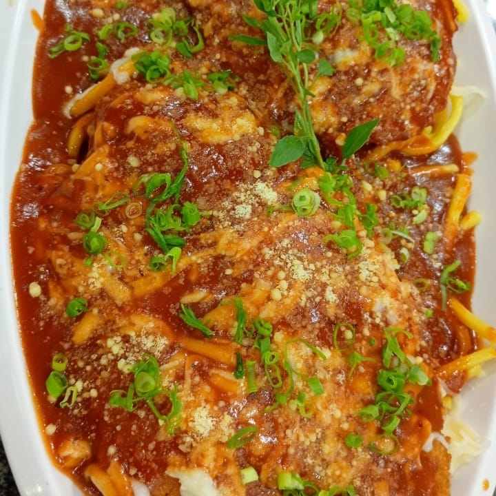 Espaguete ao molho de tomate, ao tempero do Chef