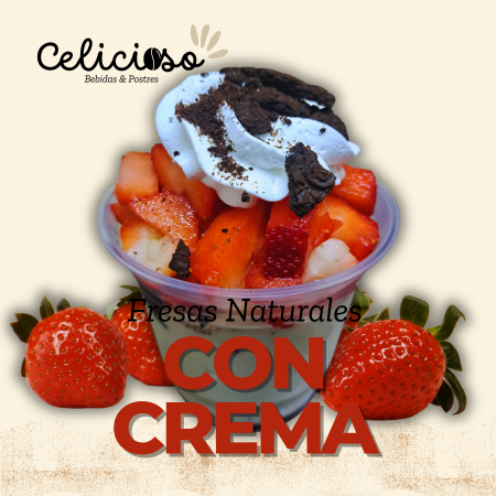 Fresas Con Crema Mediano 12oz