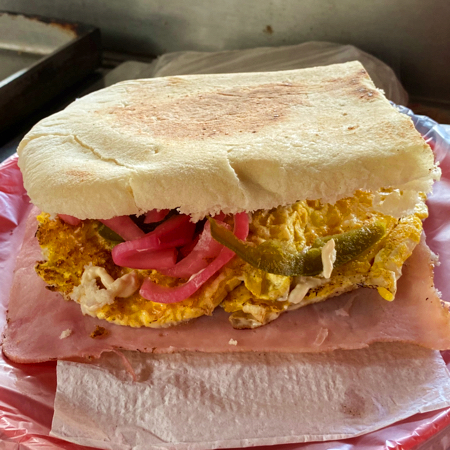 Torta de Huevo y Jamón