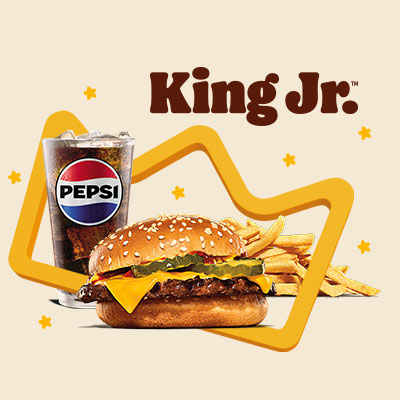 King Jr Hamburguesa con queso