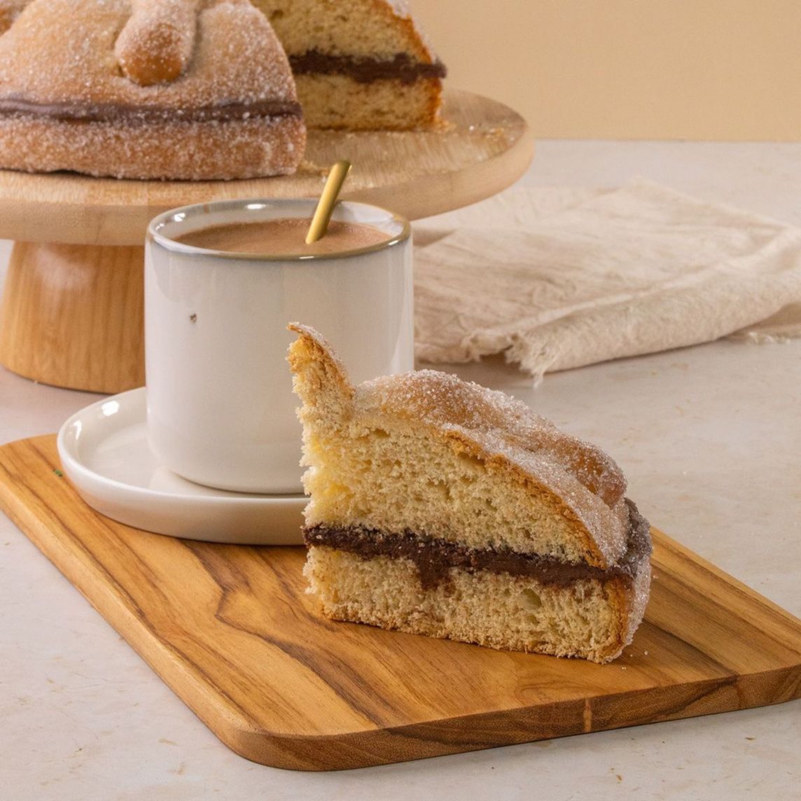 Rebanada Pan de Muerto Nutella