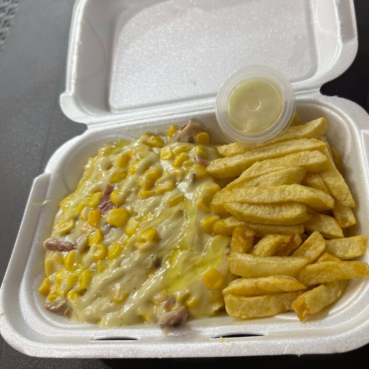 Desgranado Suizo mozzarella + Papas Fritas
