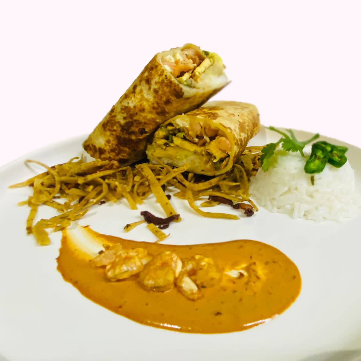 burrito mar y tierra