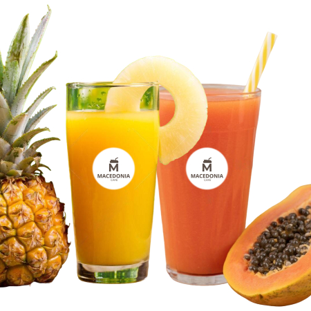 02 Jugos Naturales de Piña y Papaya de 500 ML