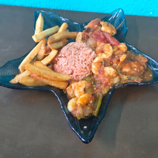 Camarones Rancheros Tatemados (o Filete)