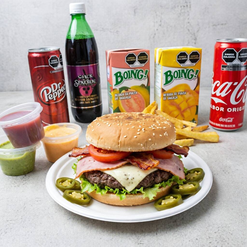 Combo Jack Sparrow Oaxaca 🐷🥓🧀 ❤️🍔