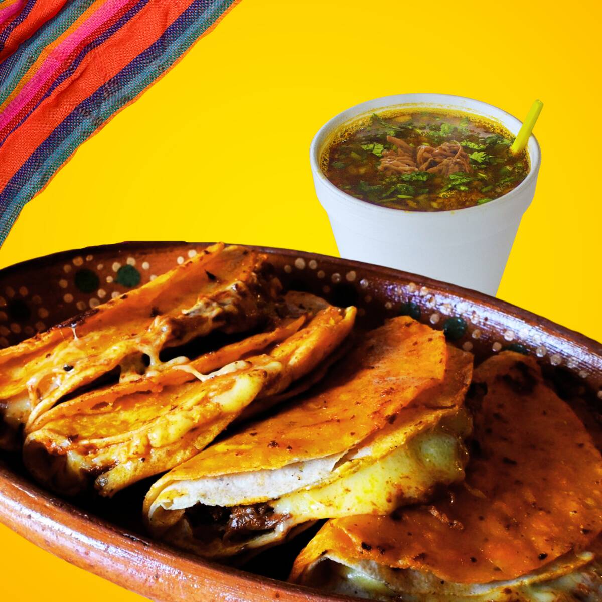 Quesabirrias 5 Piezas/ Incluye Consomé.