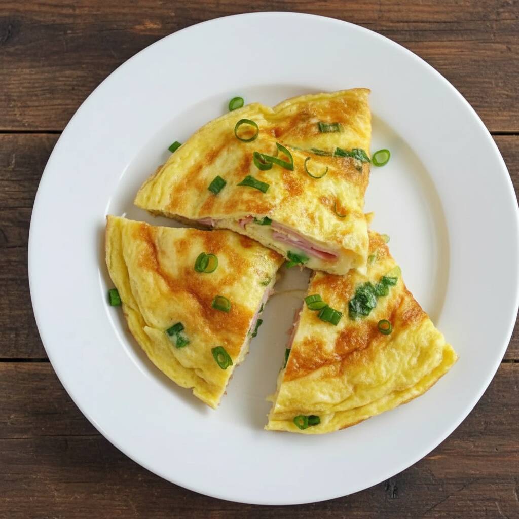 Marmita tradicional Omelete presunto e queijo.Escolha seu tamanho (Pequena, Média ou Grande)3 Opções de guarnição a sua escolha.