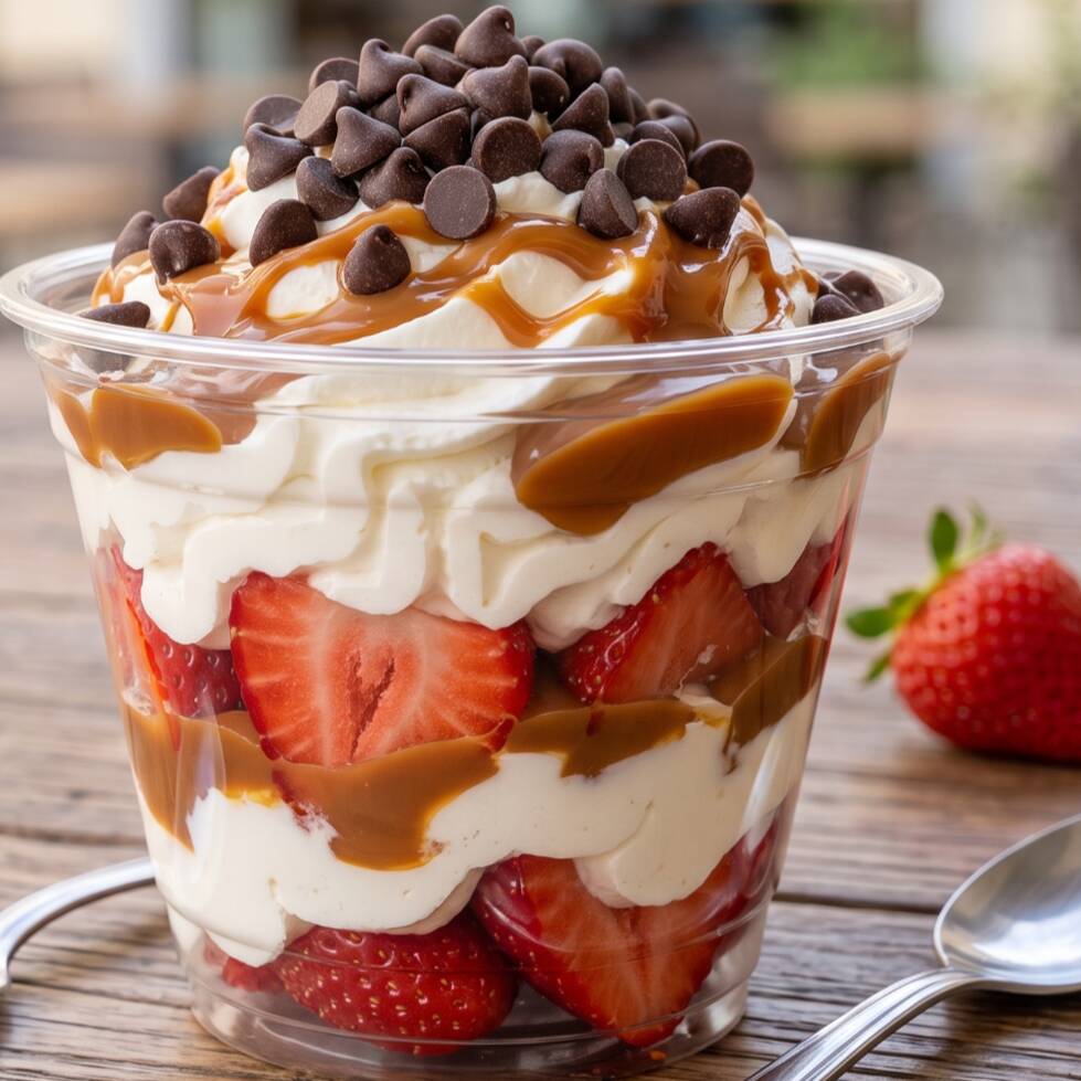 Fresas con Crema Vaso 9 oz