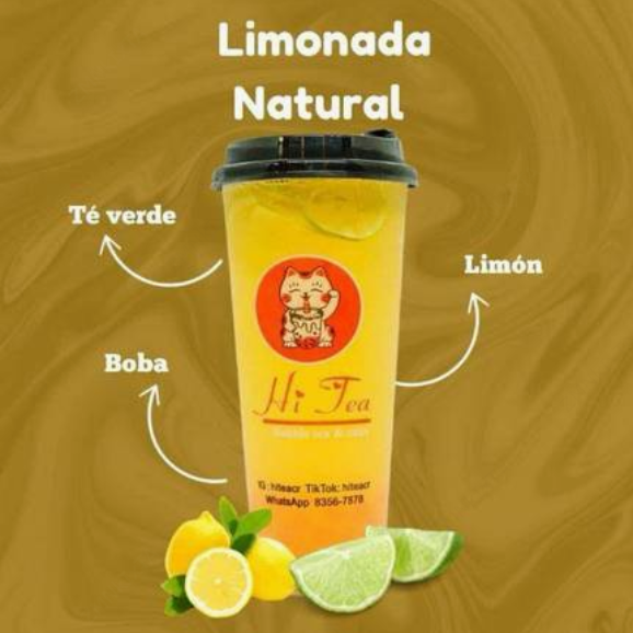 Limonada Natural con Boba