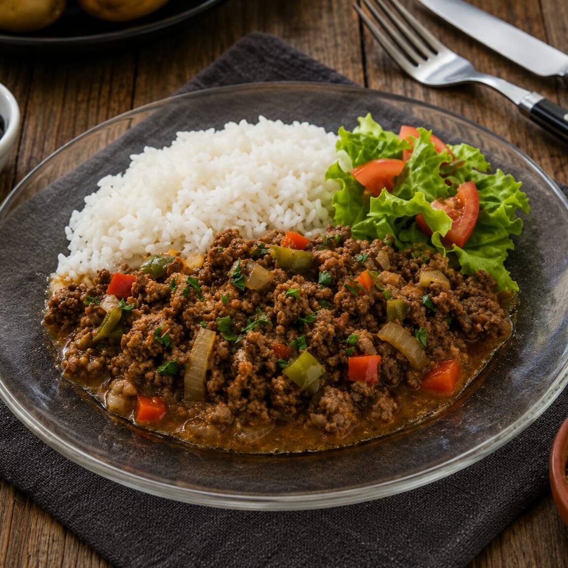 Picadinho, de primeira, preparada com temperos frescos e cozida até ficar bem soltinha e suculenta. Aquele sabor de comida caseira que não tem erro.
