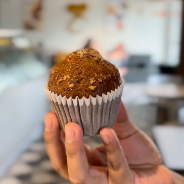 Muffin Platano y Nuez Individual