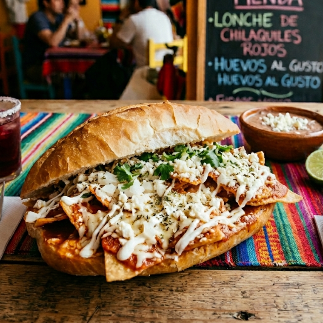 Lonche Chilaquiles y Refresco de 400 Ml Familia Pe