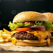 Hamburguesa Doble con Papas