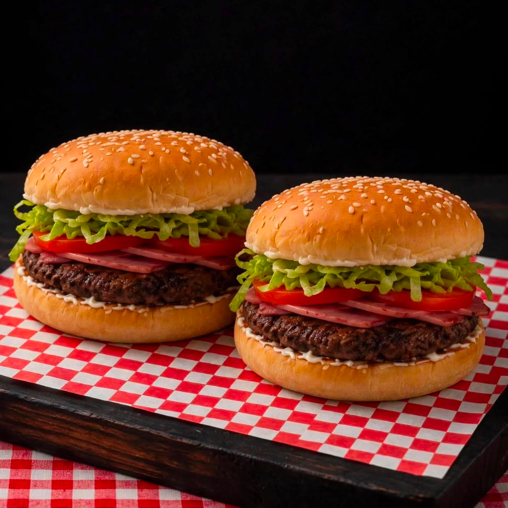 2 Hamburguesas De Res