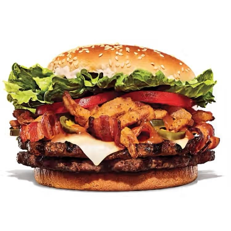 Whopper de 13 cm con BBQ y Tocino