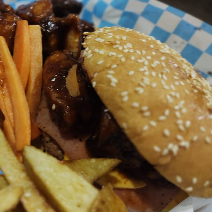 hamburguesa boneless mango habanero
