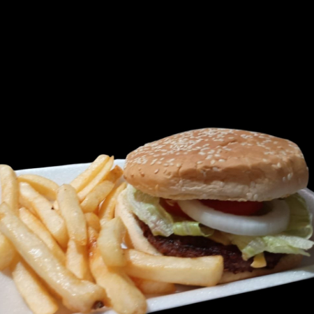 Hamburguesa Clásica con Papas