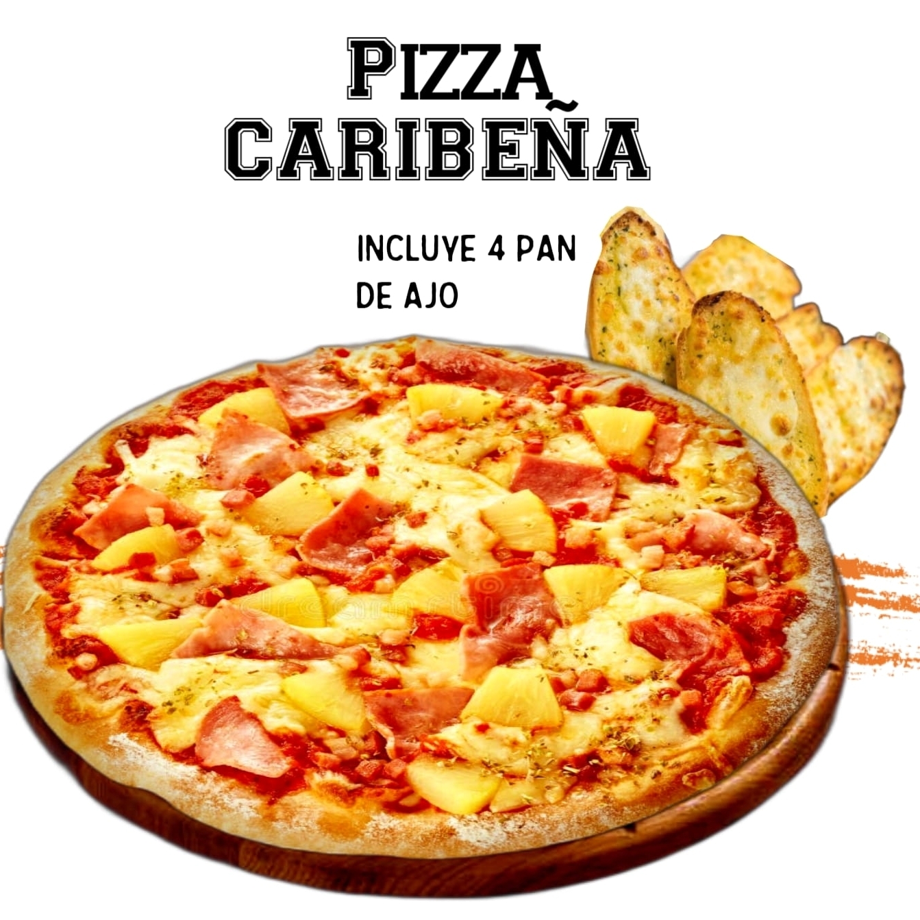 Pizza Caribeña Media Luna