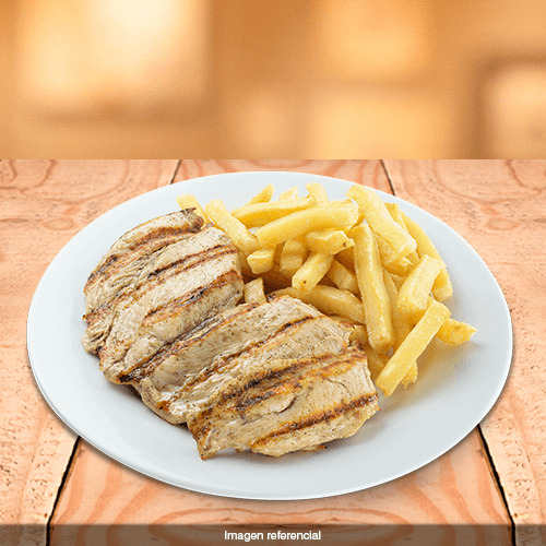 POLLO A LA PARRILLA + BEBIDA DE 500 ML.