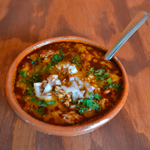 Consomé de birria chico